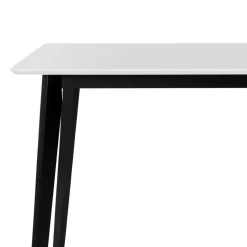 Wohnen Skandi Küchentisch in Weiß & Schwarz - Composia