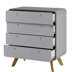 Skandi Kommode in Grau & Eiche - Wavan^Wohnen Online