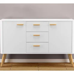 Skandi Kommode in Weiß mit Eiche - Gazona^Wohnen Best