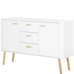 Skandi Kommode in Weiß mit Eiche - Gazona^Wohnen Best