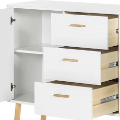 Skandi Kommode in Weiß mit Eiche - Gazona^Wohnen Best