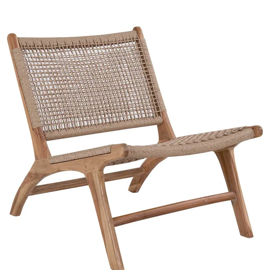 Skandi Loungestuhl aus Kordel Geflecht - Yannick^Wohnen Best