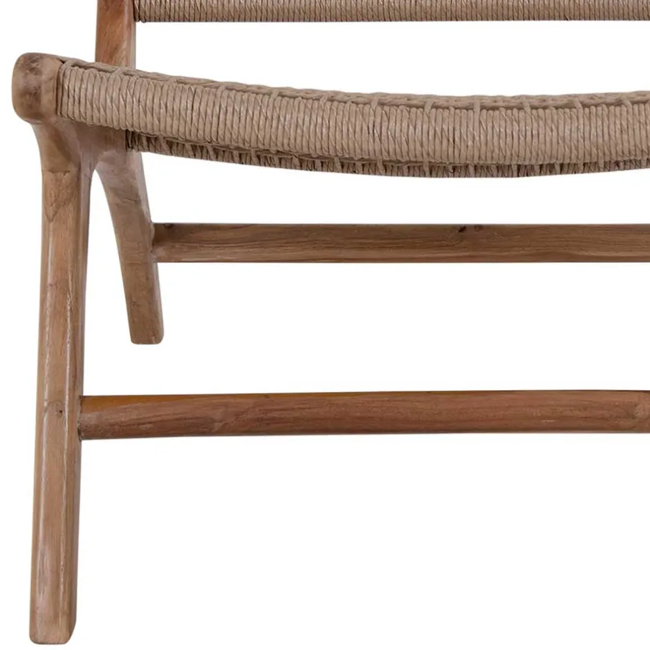 Skandi Loungestuhl aus Kordel Geflecht - Yannick^Wohnen Best