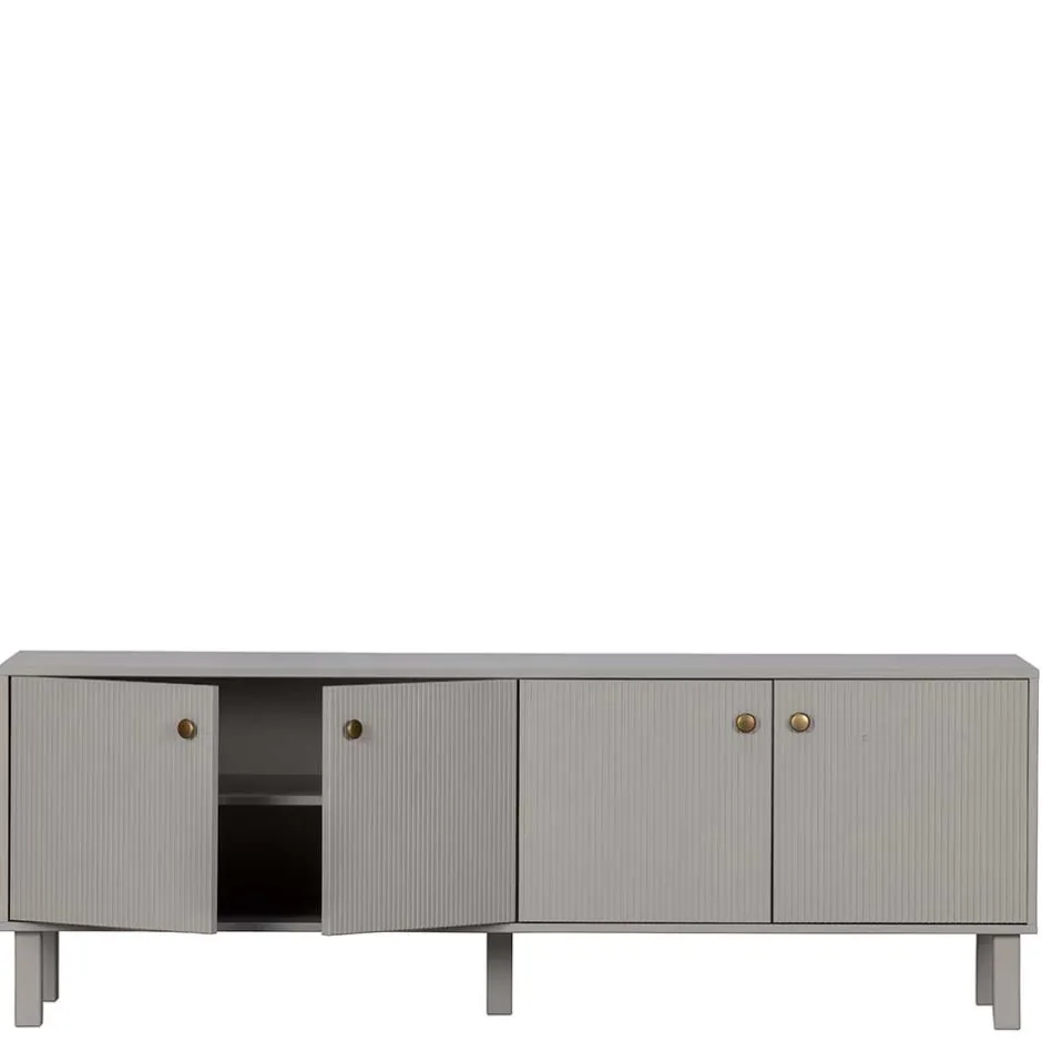Skandi Lowboard 4-türig in Grau - Huvina^Wohnen Hot