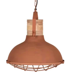Wohnen Skandi Pendelampe in Rost Braun Metall - Adagiona