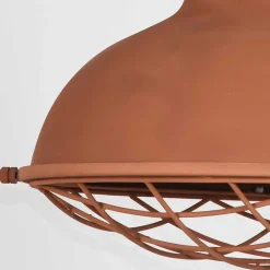 Wohnen Skandi Pendelampe in Rost Braun Metall - Adagiona