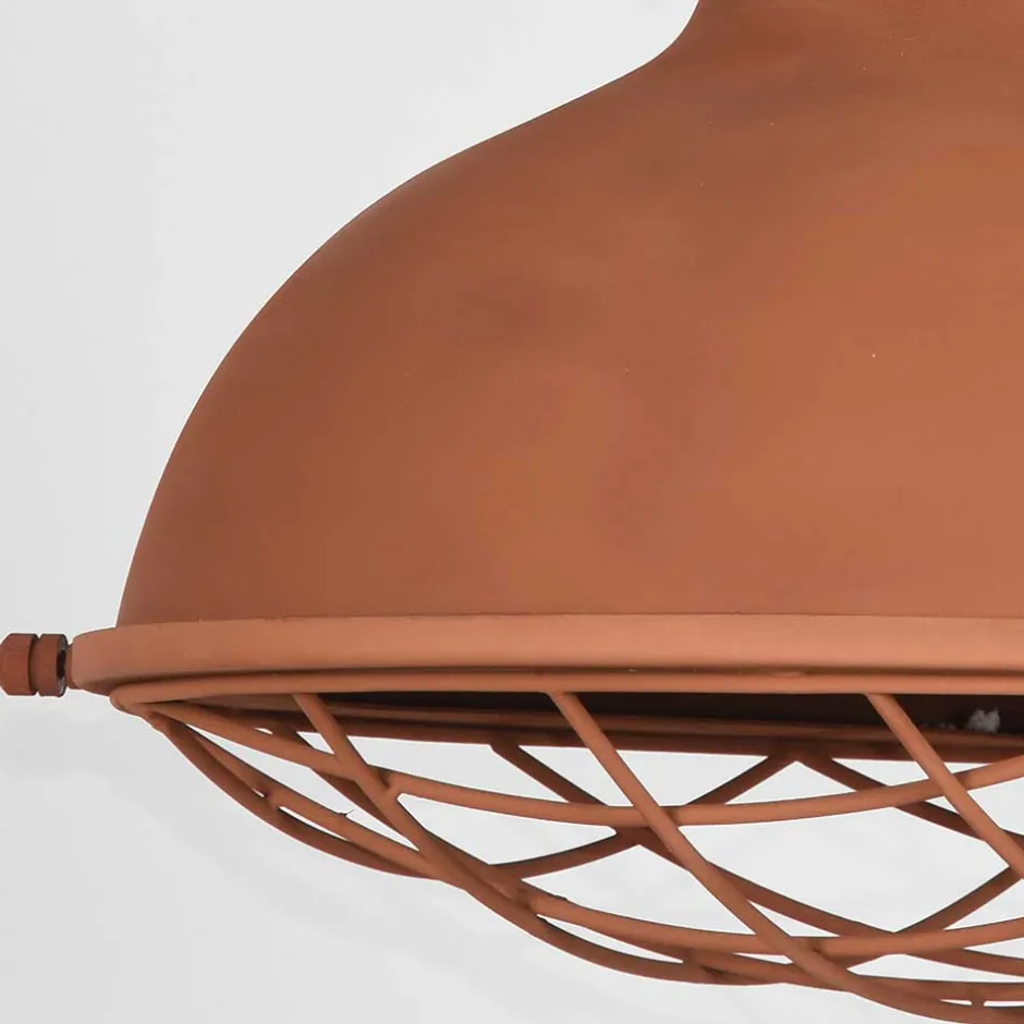 Wohnen Skandi Pendelampe in Rost Braun Metall - Adagiona