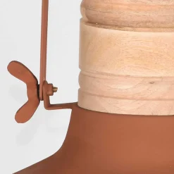 Wohnen Skandi Pendelampe in Rost Braun Metall - Adagiona