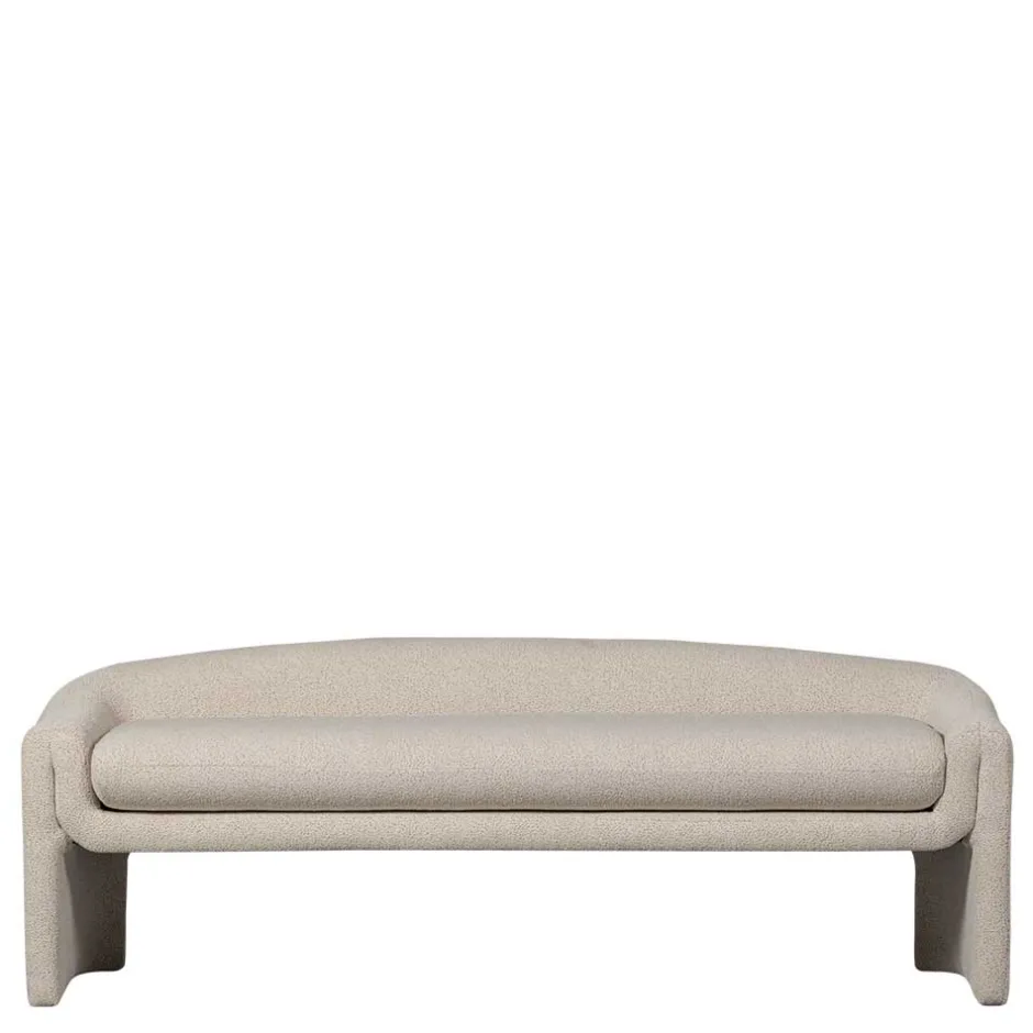 Skandi Polsterbank in Beige Strukturstoff - Greta^Wohnen Outlet