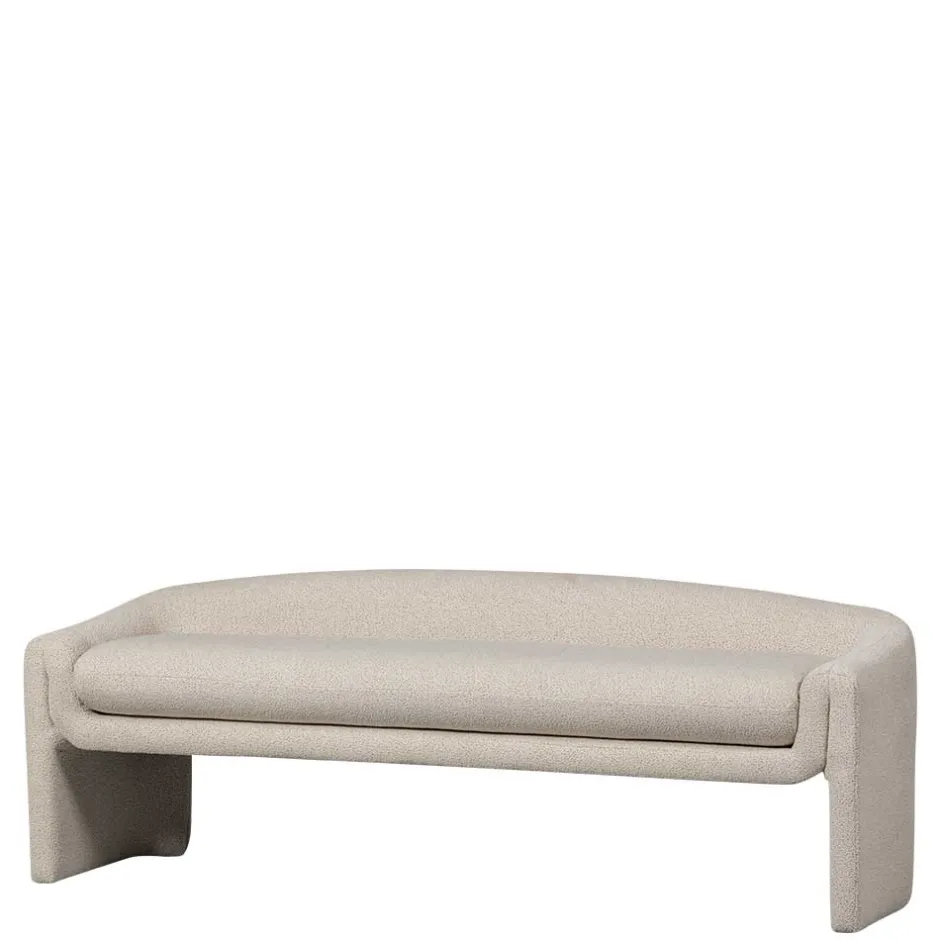 Skandi Polsterbank in Beige Strukturstoff - Greta^Wohnen Outlet