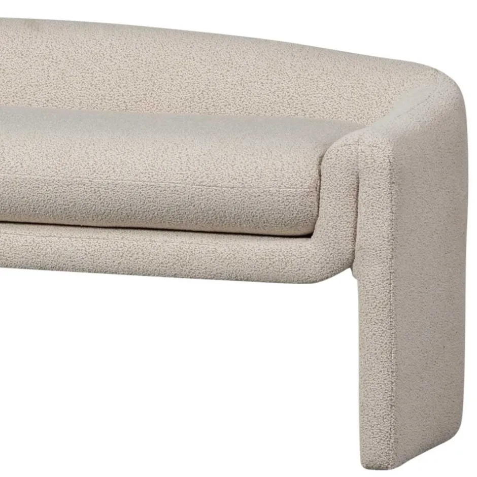 Skandi Polsterbank in Beige Strukturstoff - Greta^Wohnen Outlet