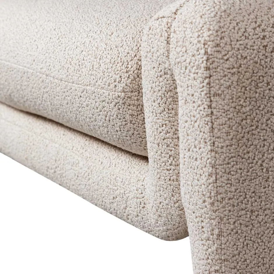 Skandi Polsterbank in Beige Strukturstoff - Greta^Wohnen Outlet