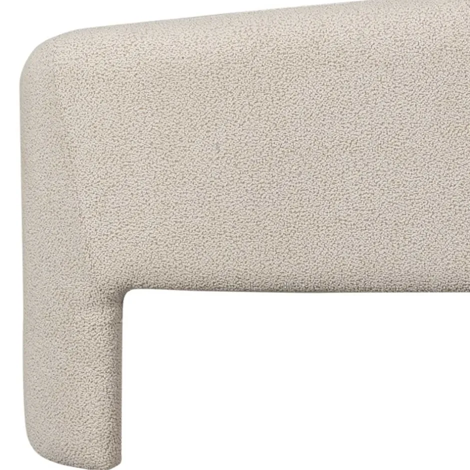 Skandi Polsterbank in Beige Strukturstoff - Greta^Wohnen Outlet