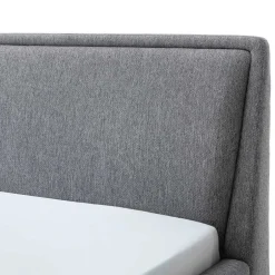 Wohnen Skandi Polsterbett in Grau Stoff - Optica