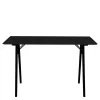 Wohnen Skandi Schreibtisch in Schwarz - Vallino