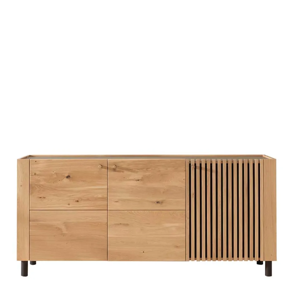 Wohnen Skandi Sideboard aus Wildeiche massiv - Valouis