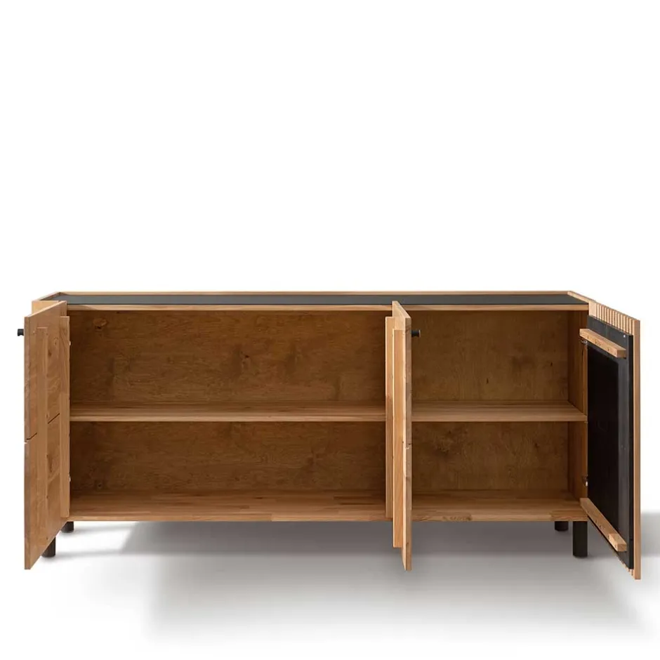 Wohnen Skandi Sideboard aus Wildeiche massiv - Valouis