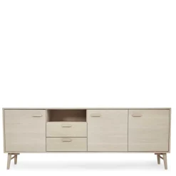 Wohnen Skandi Sideboard in Eiche Weiß - Lametla