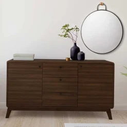 Wohnen Skandi Sideboard in Walnuss Optik - Pastilla