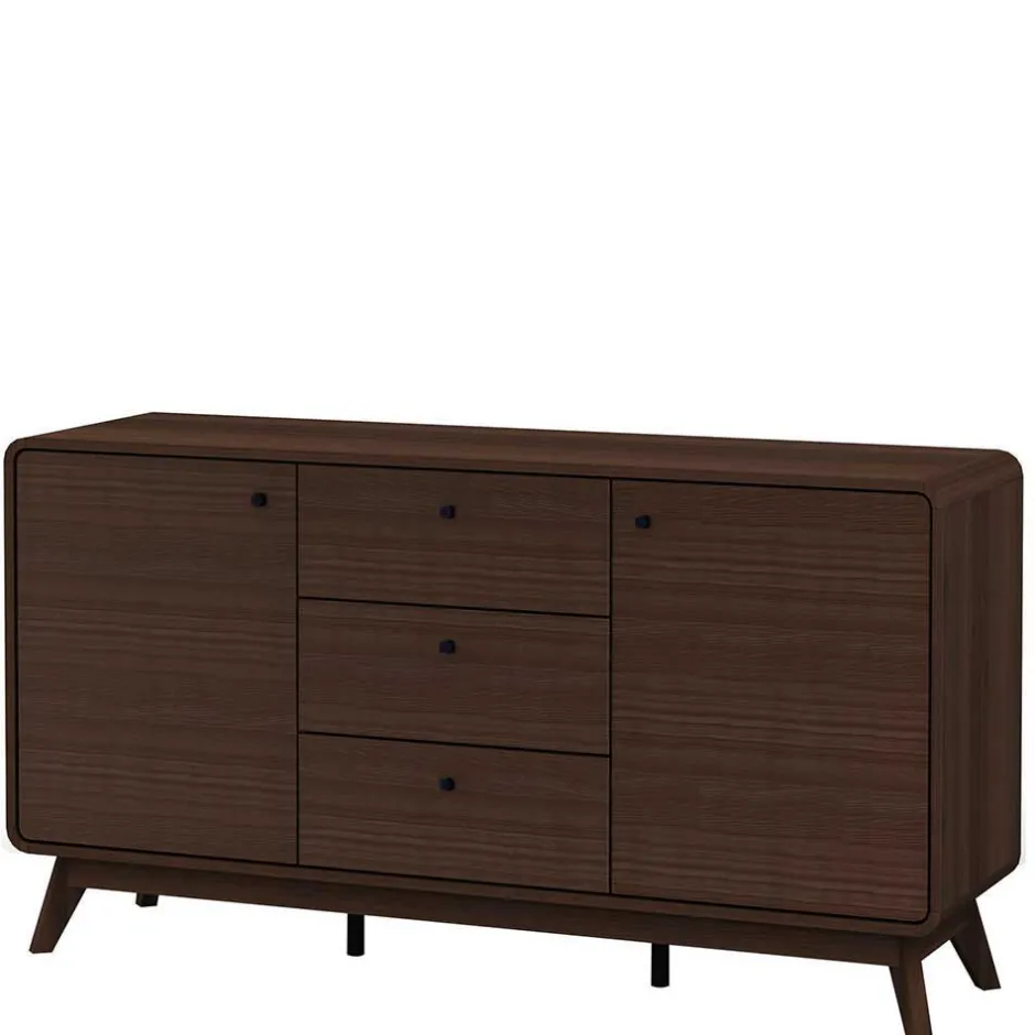 Wohnen Skandi Sideboard in Walnuss Optik - Pastilla