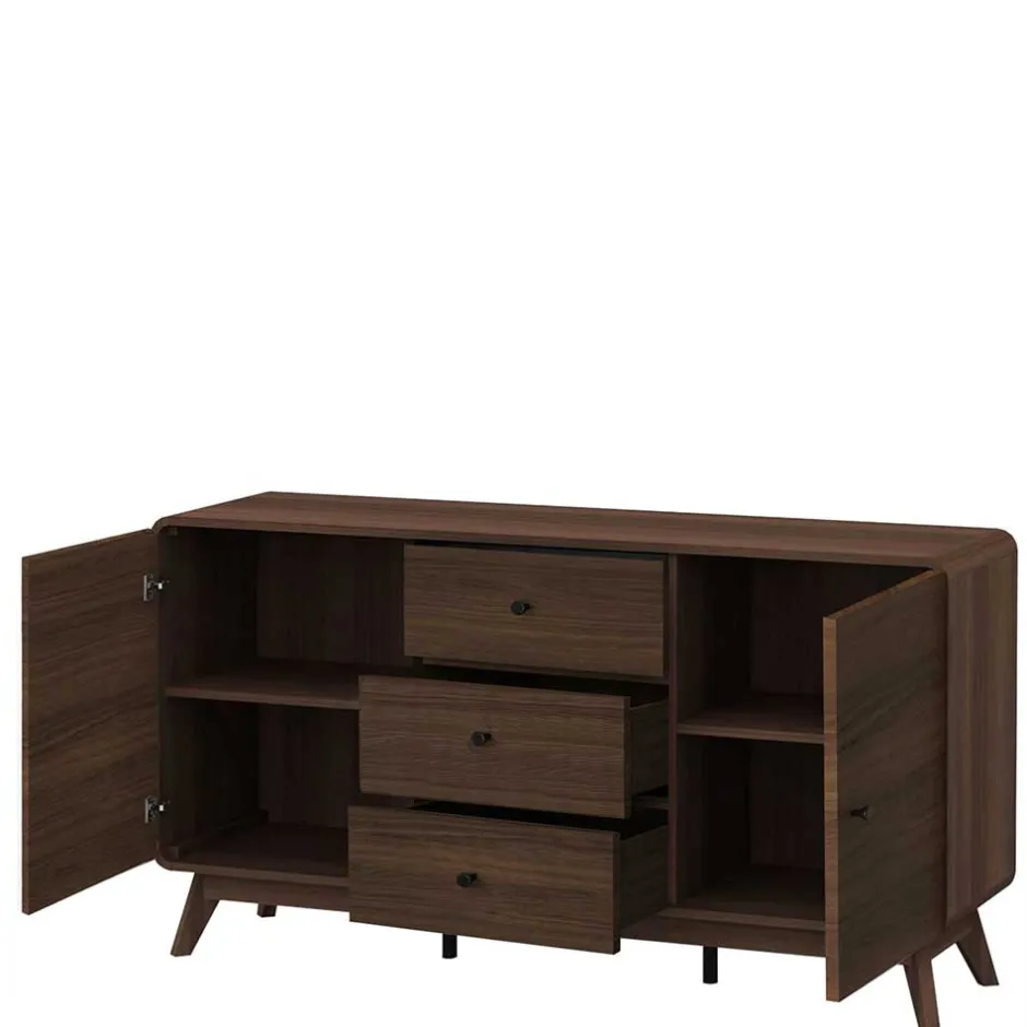 Wohnen Skandi Sideboard in Walnuss Optik - Pastilla
