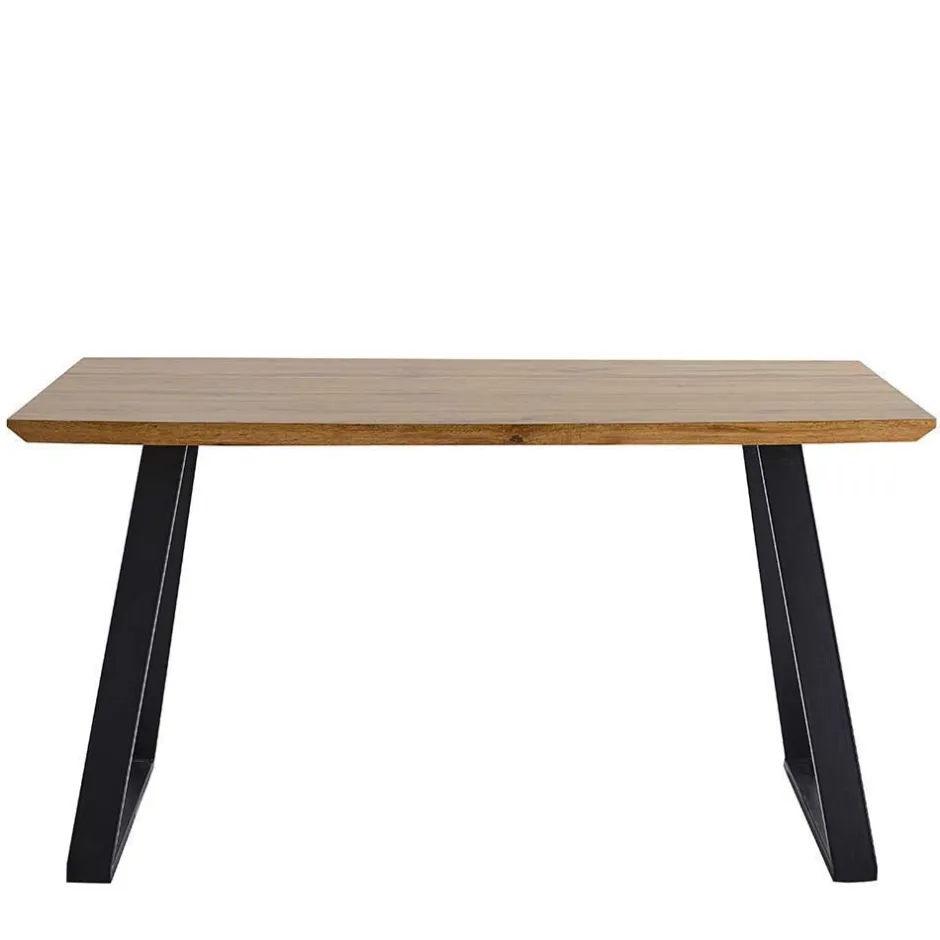 Wohnen Skandi Tischgruppe mit Armlehnenstühlen - Rasimo (fünfteilig)