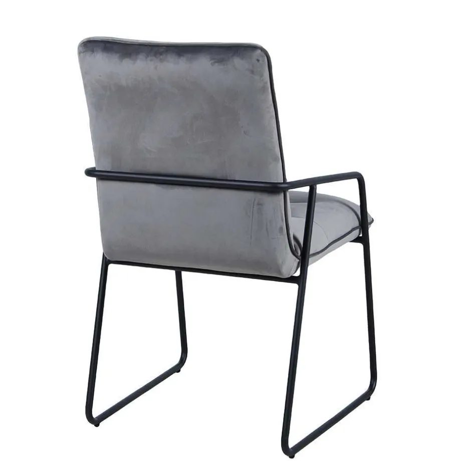 Wohnen Skandi Tischgruppe mit Armlehnenstühlen - Rasimo (fünfteilig)