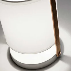 Wohnen Skandi Tischleuchte in Weiß & Buche - Rina