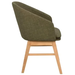 Skandi Tischsessel in Dunkelgrün - Loris (2er Set)^Wohnen Outlet