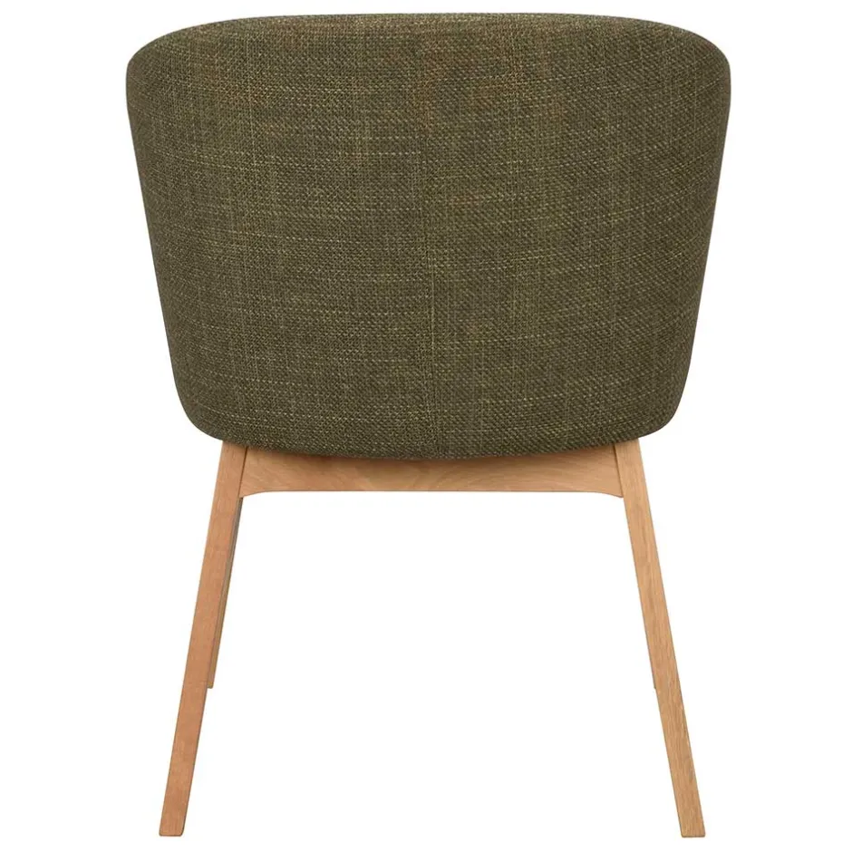 Skandi Tischsessel in Dunkelgrün - Loris (2er Set)^Wohnen Outlet