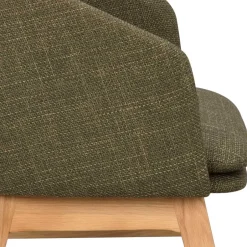 Skandi Tischsessel in Dunkelgrün - Loris (2er Set)^Wohnen Outlet