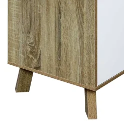 Skandi Türen-Kommode in Weiß & Sonoma-Eiche - Mesues^Wohnen Sale