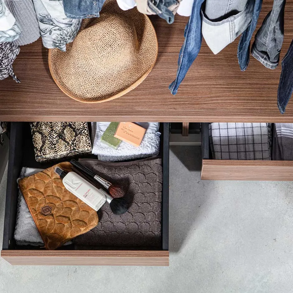 Wohnen Skandi 3-türiger Schlafzimmerschrank in Grau - Rochella