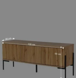 Wohnen Skandi TV Board 130 cm breit - Elastian