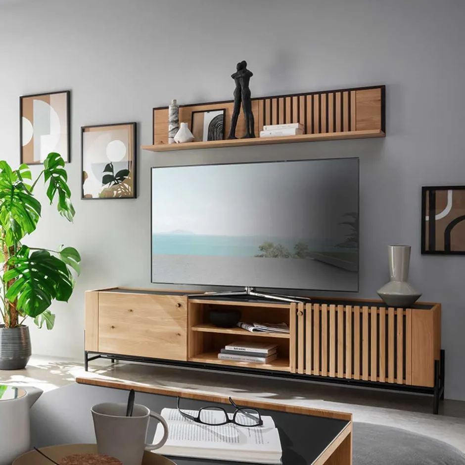 Wohnen Skandi TV Lowboard 200 cm breit - Valouis