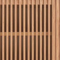 Wohnen Skandi TV Lowboard mit Lamellen Klapptüren - Azuro