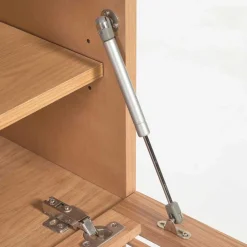 Wohnen Skandi TV Lowboard mit Lamellen Klapptüren - Azuro