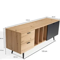 Skandi TV-Kommode 150 cm breit - Heraklion^Wohnen Clearance