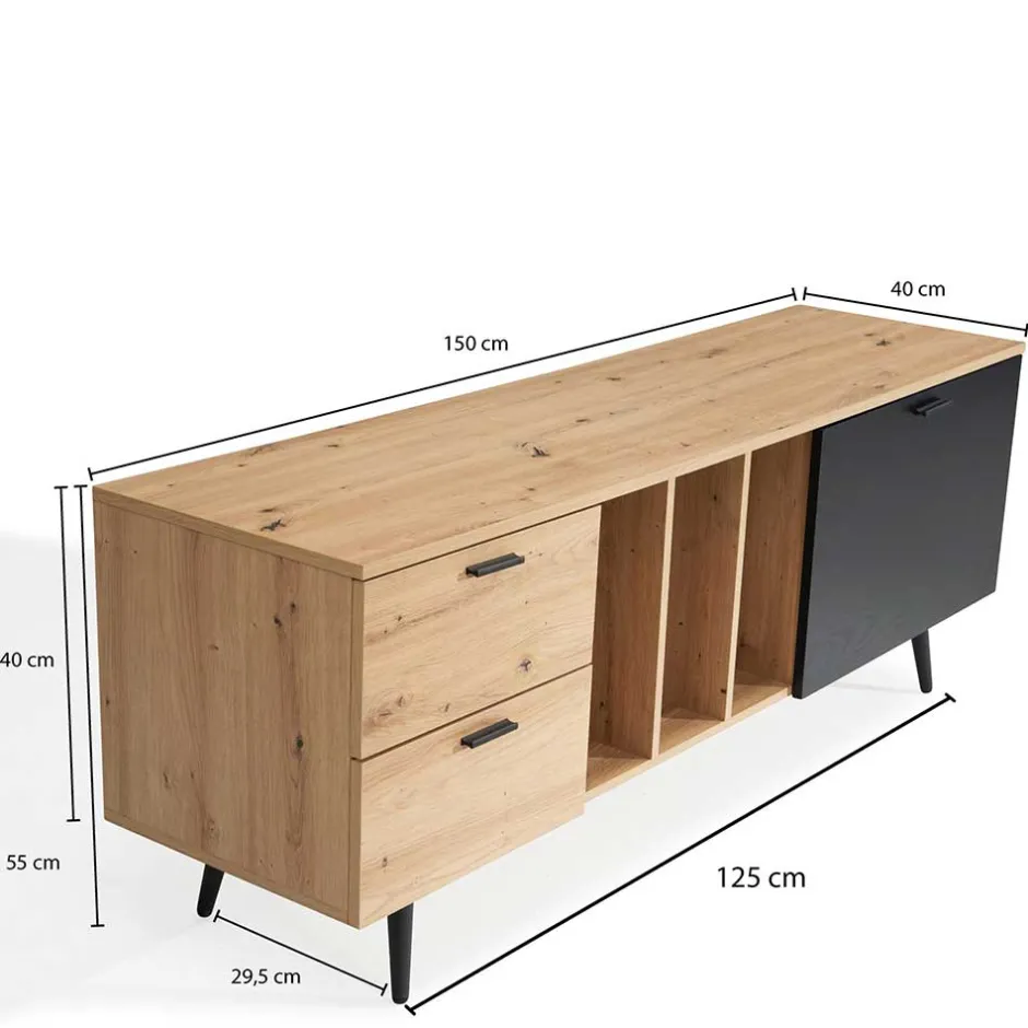 Skandi TV-Kommode 150 cm breit - Heraklion^Wohnen Clearance