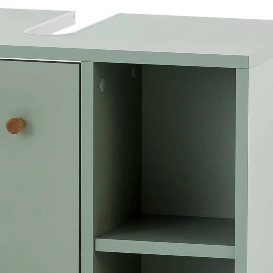 Skandi Waschbeckenunterschrank in Graugrün - Vereny^Wohnen New