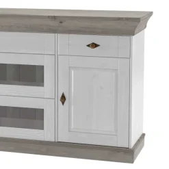 Wohnen Skandinavisches Sideboard Mirandesca in Weiß Grau