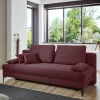 Sofa mit Bettfunktion in dunklem Lila - Ninjos^Wohnen