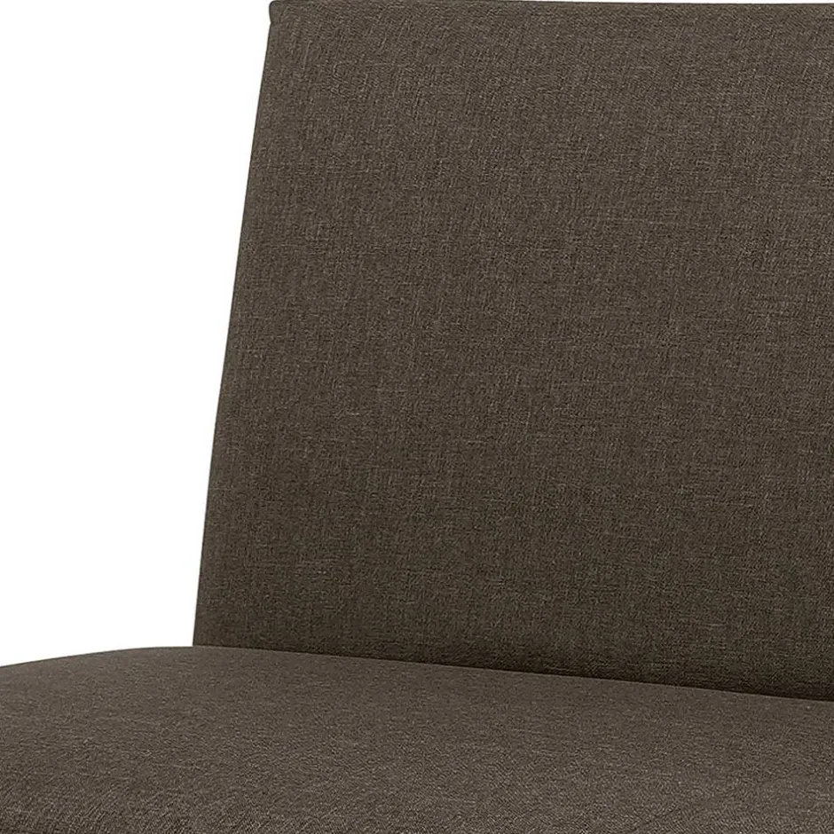Sofa mit Bettfunktion in Braun mit Schwarz - Amor^Wohnen Clearance