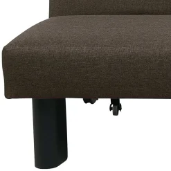 Sofa mit Bettfunktion in Braun mit Schwarz - Amor^Wohnen Clearance