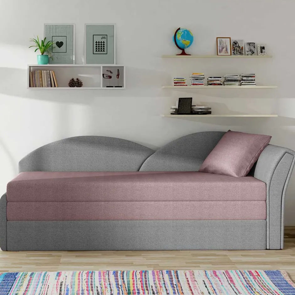 Sofabett mit Klappmechanik und Bettkasten - Yemons^Wohnen New
