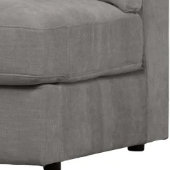 Sofamodul mit Rundung links in Grau - Gregg^Wohnen New