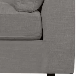 Sofamodul mit Rundung links in Grau - Gregg^Wohnen New