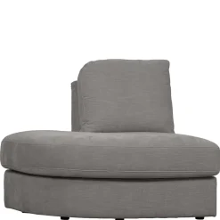 Sofamodul mit Rundung links in Grau - Gregg^Wohnen New