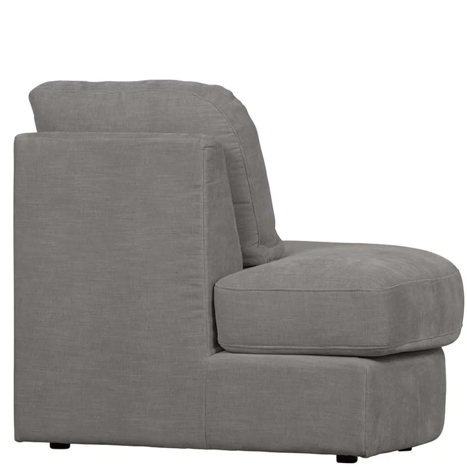 Sofamodul mit Rundung links in Grau - Gregg^Wohnen New