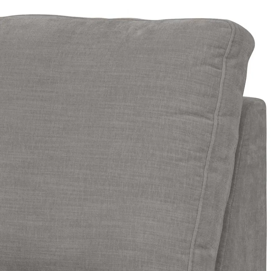 Sofamodul mit Rundung links in Grau - Gregg^Wohnen New